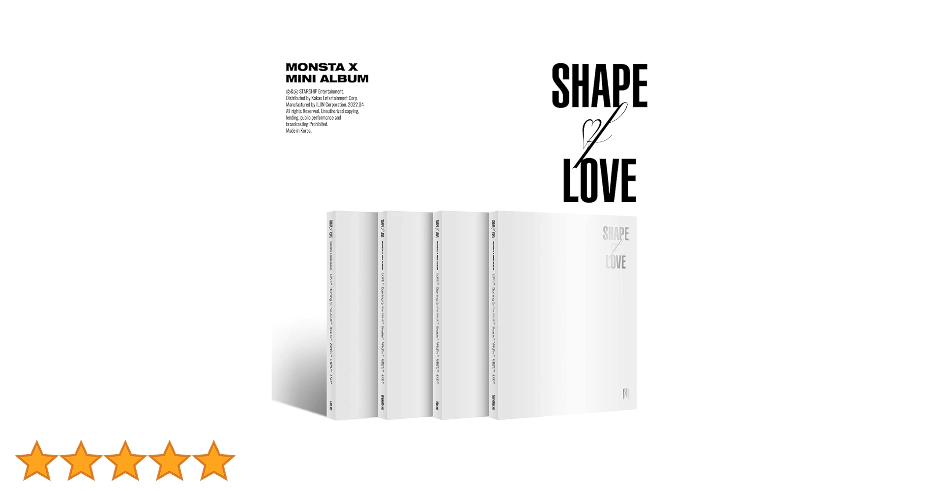 MONSTA X ミニョク サノクSHAPE of LOVE SHAPE OF LOVE ‑「EP」by MONSTA X | Spotify